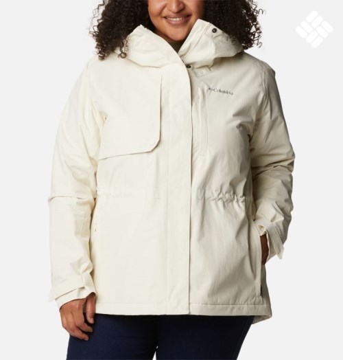 Women's Columbia Hadley Trail Jackets Cream | Plus Size CA-PL1C8